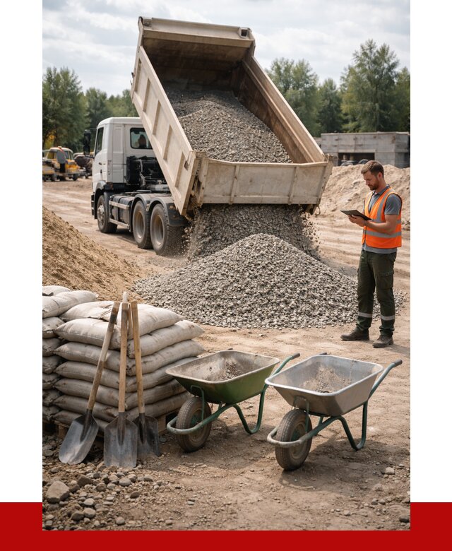 Доставка нерудных материалов в Череповце от 1227 руб. | ПРОНЕРУДЧрп