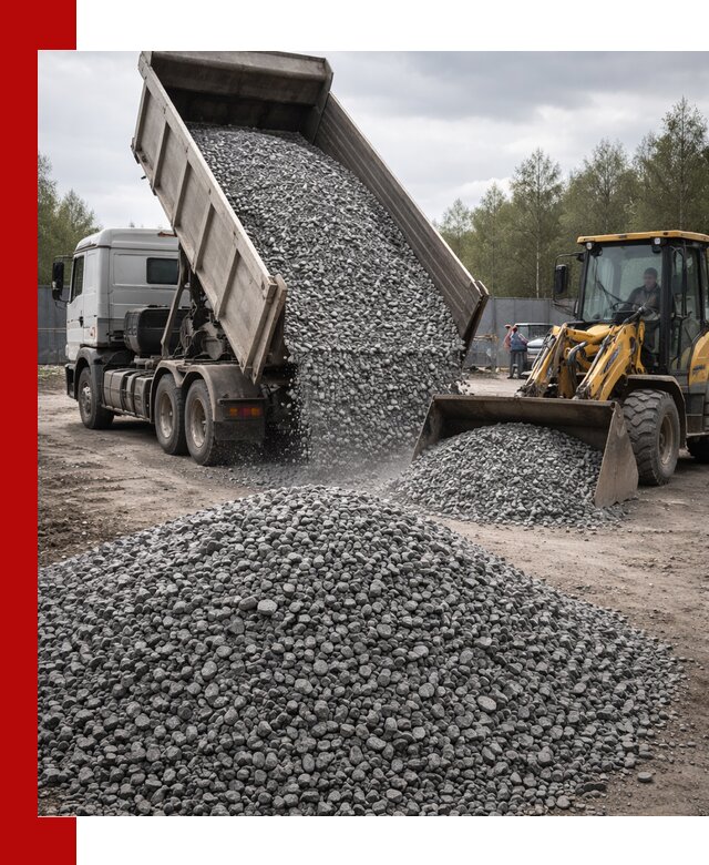 Доставка и продажа щебня гранитного в Череповце