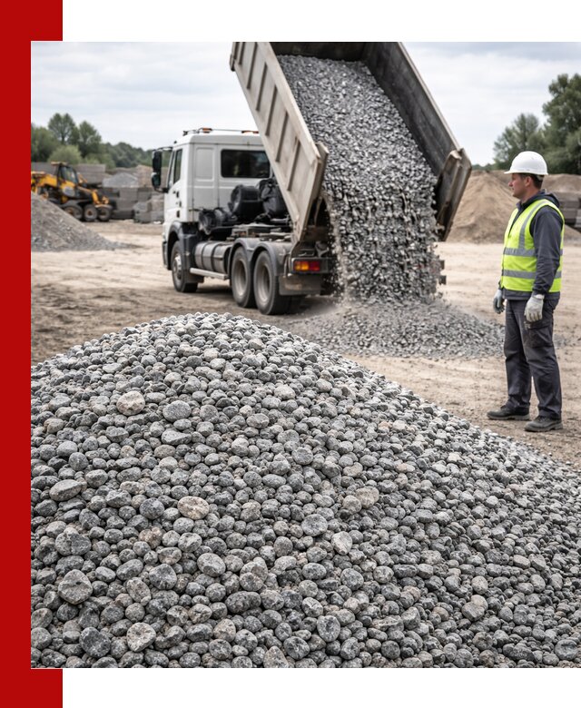 Доставка и продажа гранитного щебня фракции 5-20 в Череповце