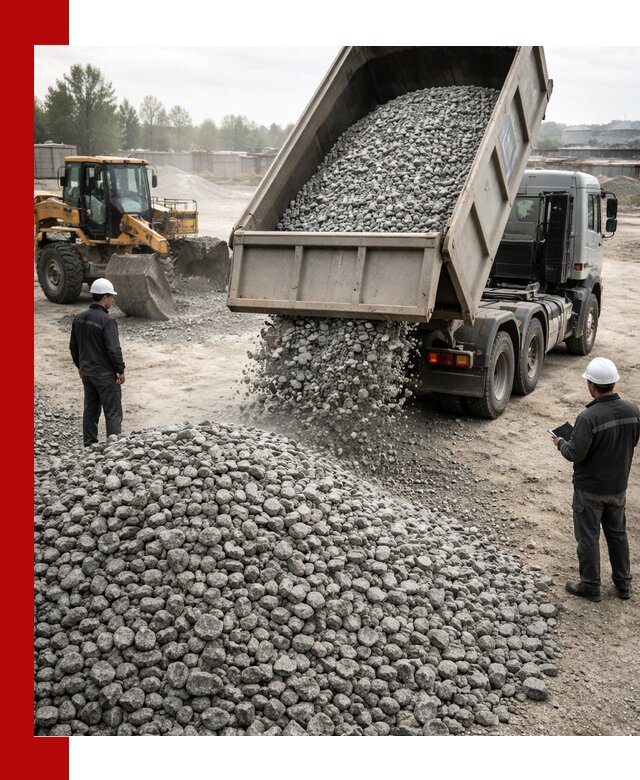 Доставка гранитного щебня фракции 20-40 в Череповце