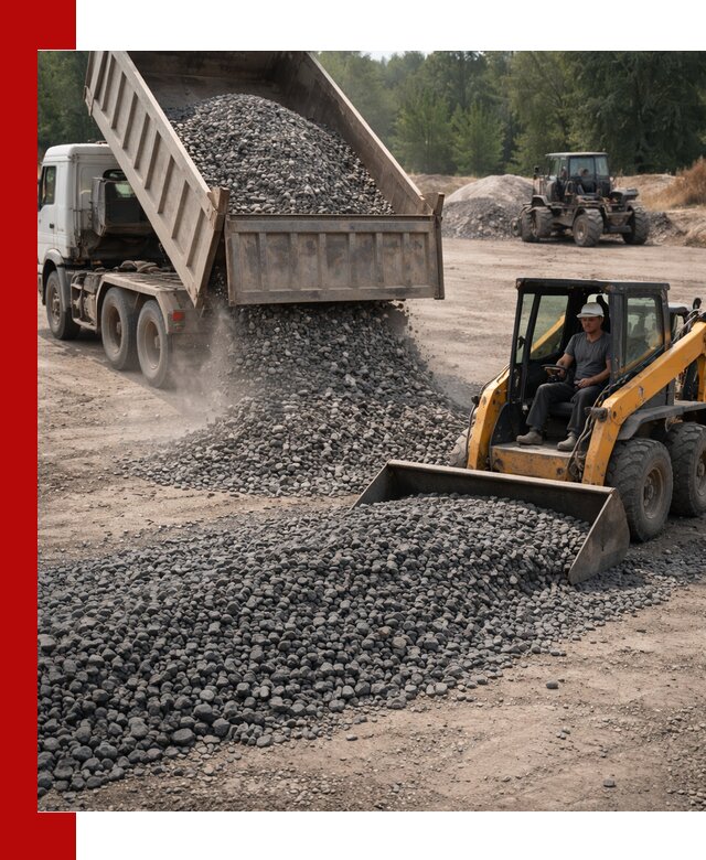 Гранитный щебень фракция 40-70 с доставкой в Череповце