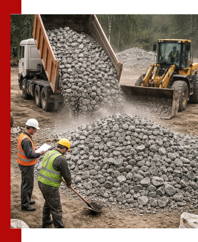 Гранитный щебень фракция 70-150 доставка в Череповце