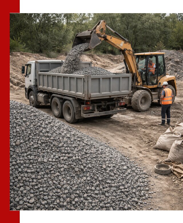 Доставка гравийного щебня в Череповце оптом и в розницу