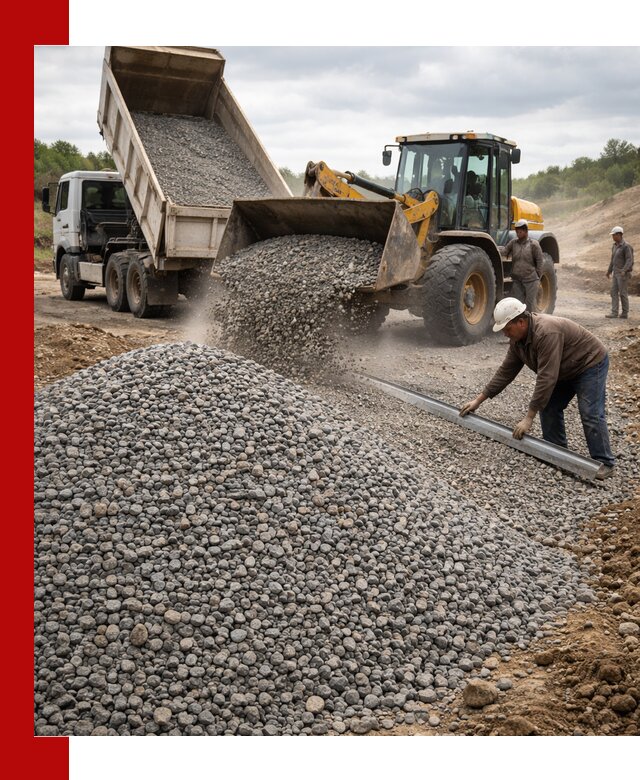 Гравийный щебень фракция 5-20 с доставкой в Череповце