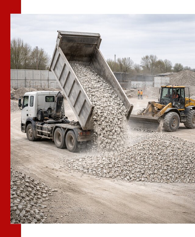 Доставка и продажа известнякового щебня в Череповце