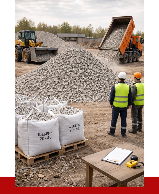 Известняковый щебень 20-40 в Череповце от 2146 р. ПРОНЕРУДЧрп