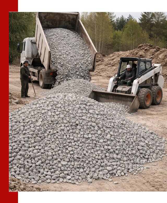 Доставка доломитового щебня в Череповце напрямую от карьера