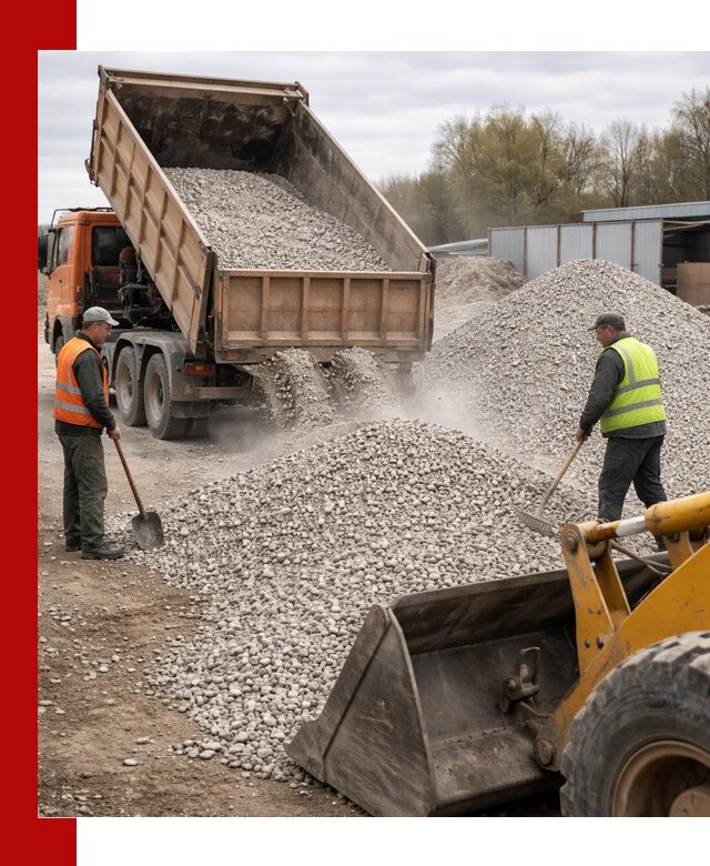 Доломитовый щебень фракции 5-20 с доставкой в Череповце