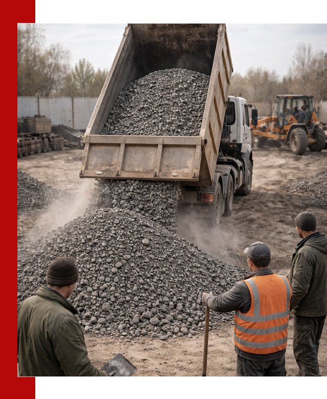 Доставка шлакового щебня в удобные сроки по выгодной цене в Череповце