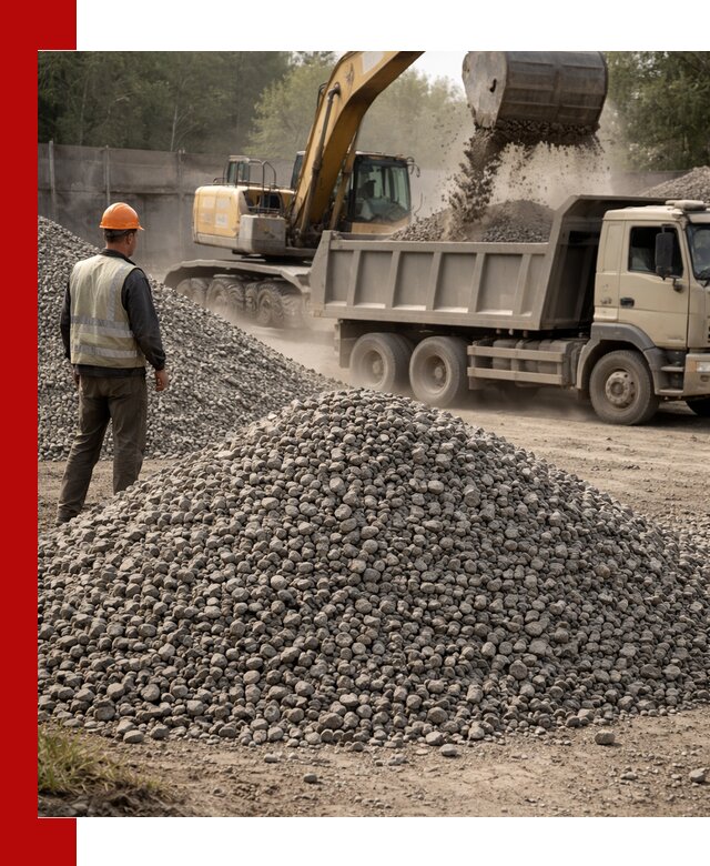 Шлаковый щебень фракция 5-20 с доставкой в Череповце