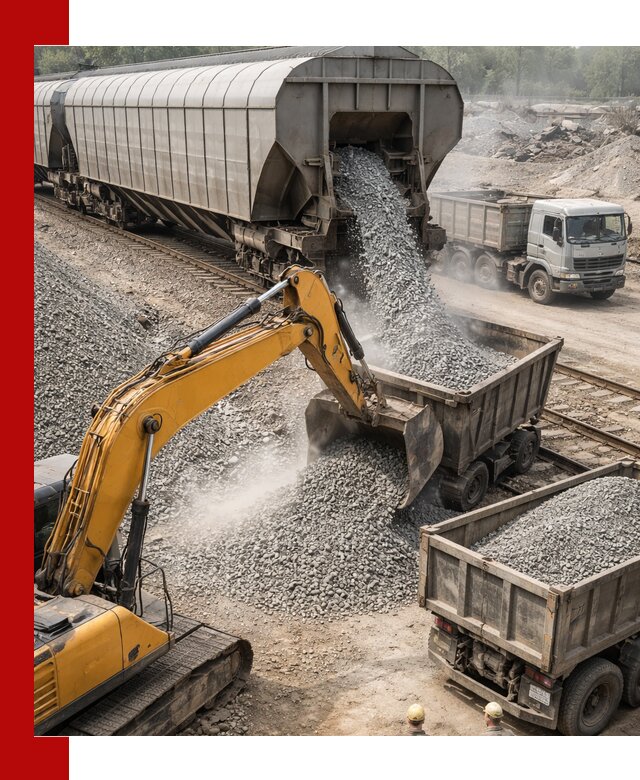 Доставка железнодорожного щебня в Череповце крупными партиями быстрого отгруза