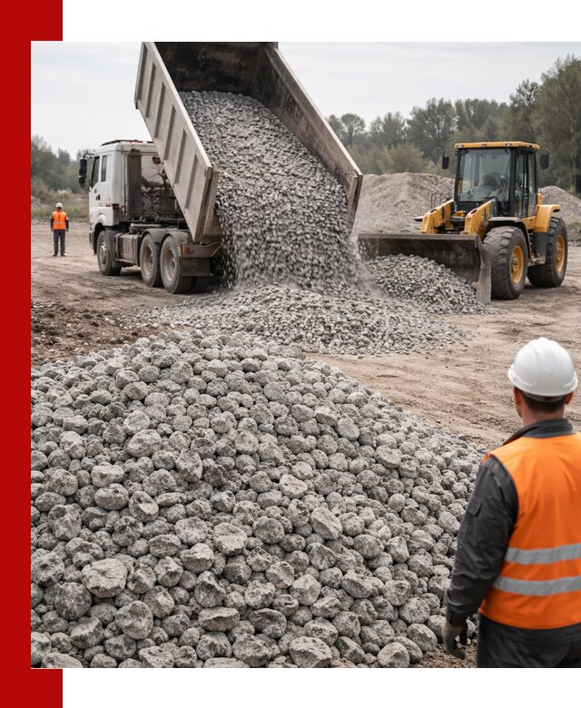 Доставка бетонного щебня фракции 20-40 в Череповце