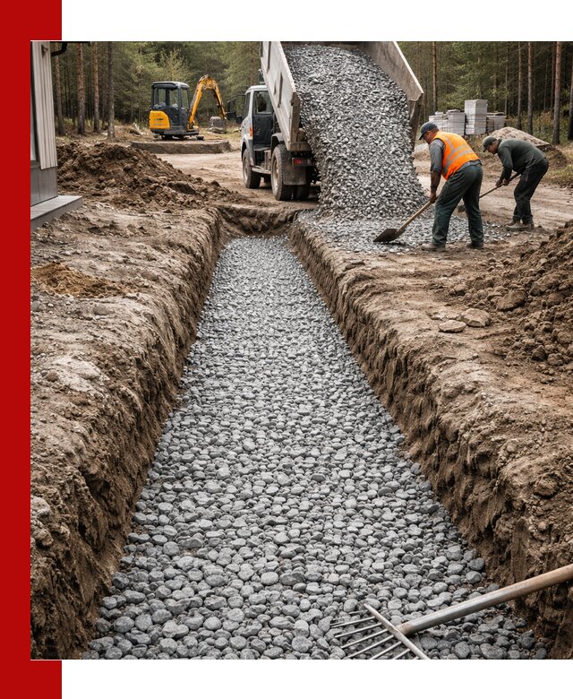 Щебень для дренажа с доставкой в Череповце высокого качества