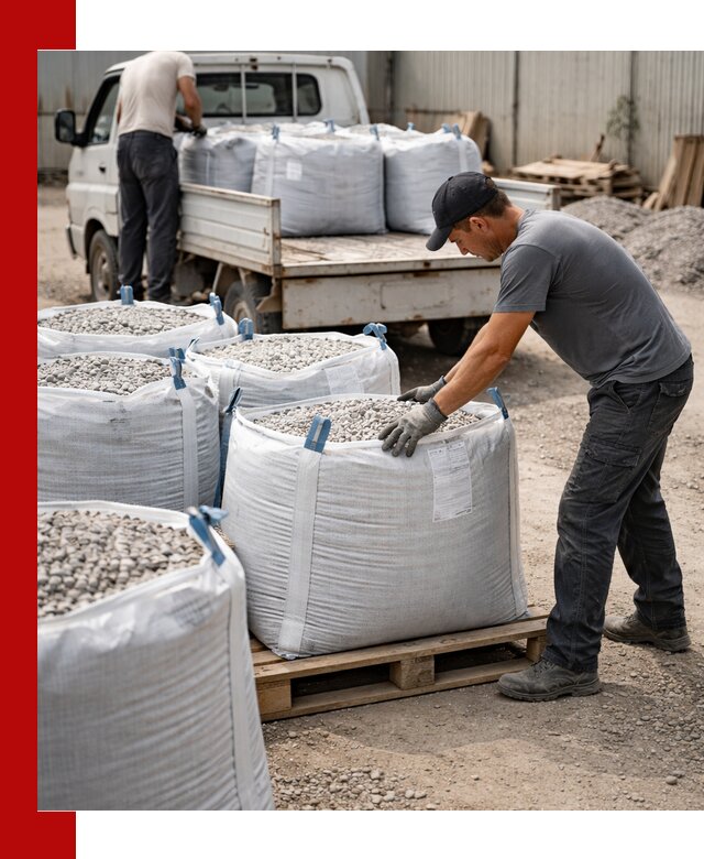 Доставка щебня в мешках по выгодным ценам в Череповце