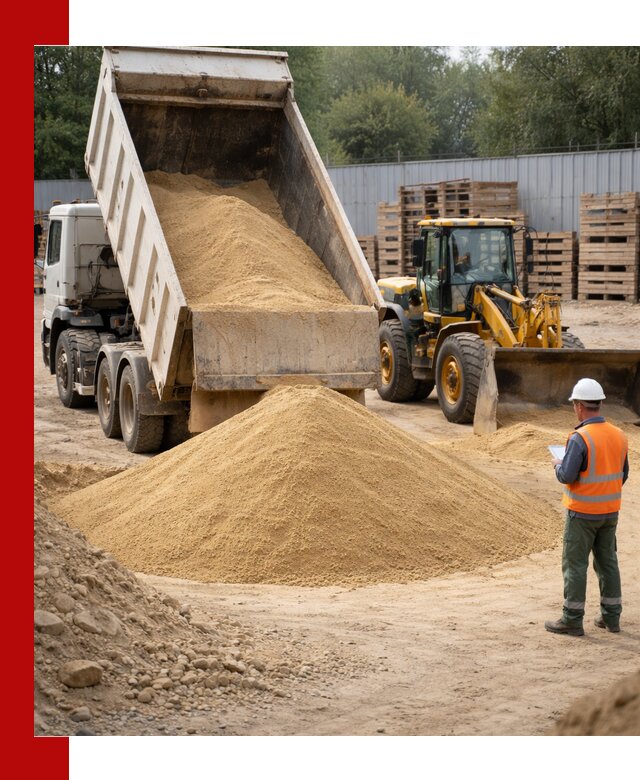 Доставка карьерного мелкозернистого песка в Череповце