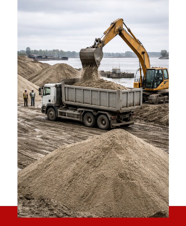 Купить речной песок навалом в Череповце от 1840 р., ПРОНЕРУДЧрп