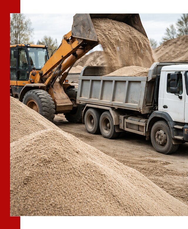Доставка сеяного песка в Череповце оптом и в розницу