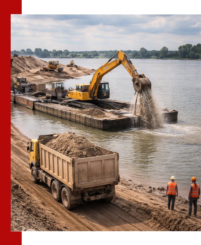 Намывной песок с доставкой в Череповце оптом и в розницу
