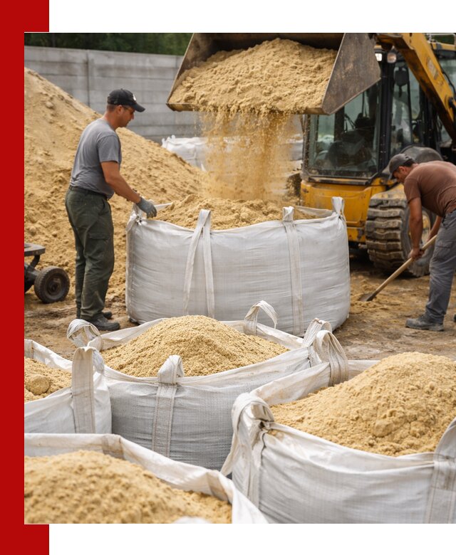 Поставка качественного песка для кладки в Череповце