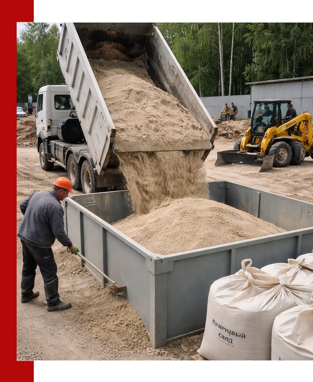 Кварцевый песок для фильтра в Череповце — доставка и качество