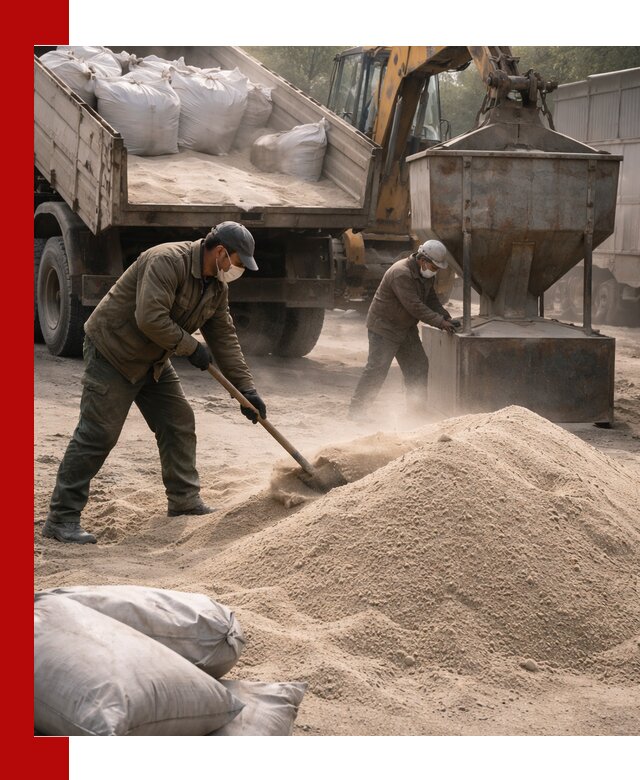 Кварцевый песок для пескоструя в Череповце — доставка и качество