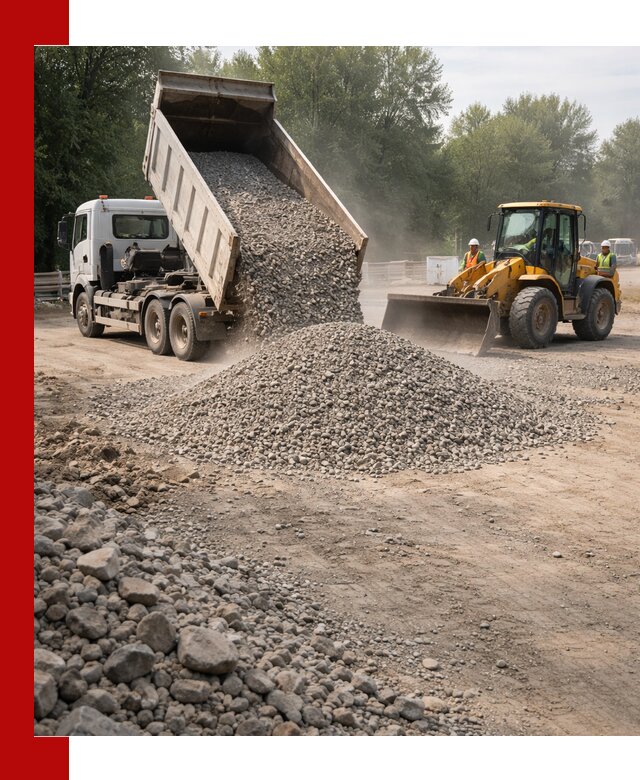 Гравий фракция 5–20 доставка в Череповце оптом и в розницу