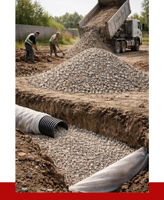 Гравий для дренажа в Череповце от 2249 р., доставка ПРОНЕРУДЧрп