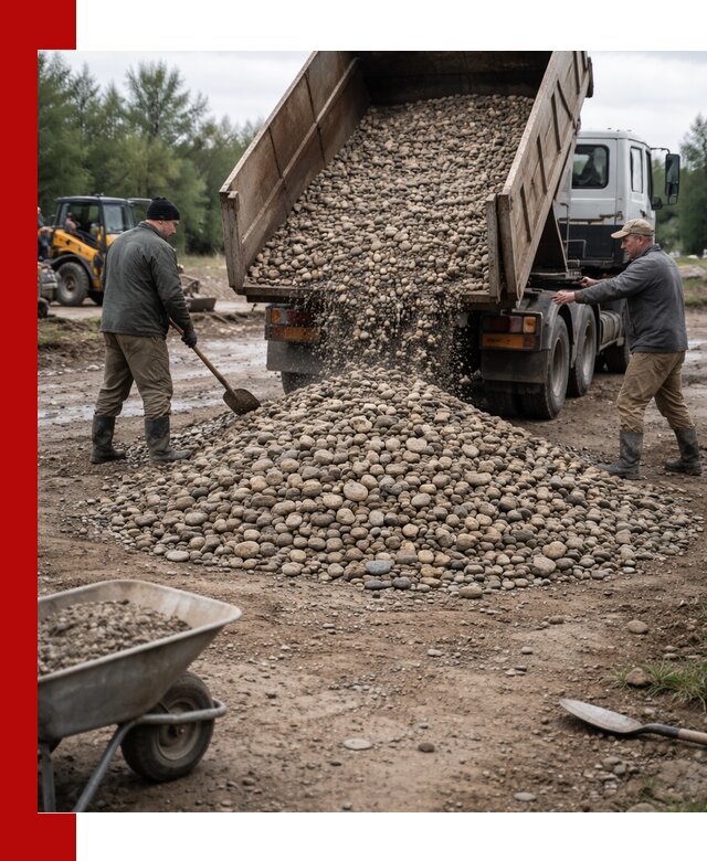 Доставка гальки речной оптом и в розницу в Череповце