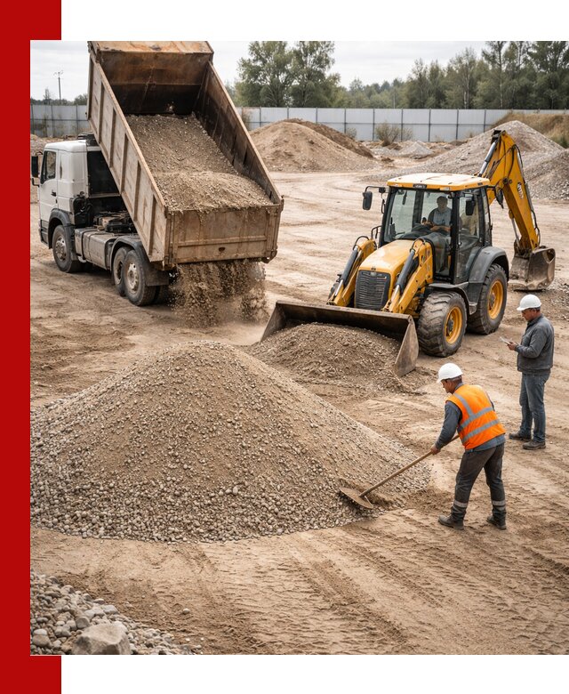 Поставка и доставка ПГС С4 в мешках и самосвалах в Череповце