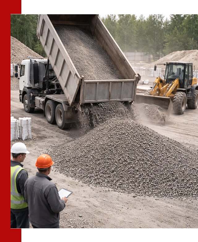 Доставка и продажа гранитного отсева 0-10 в Череповце