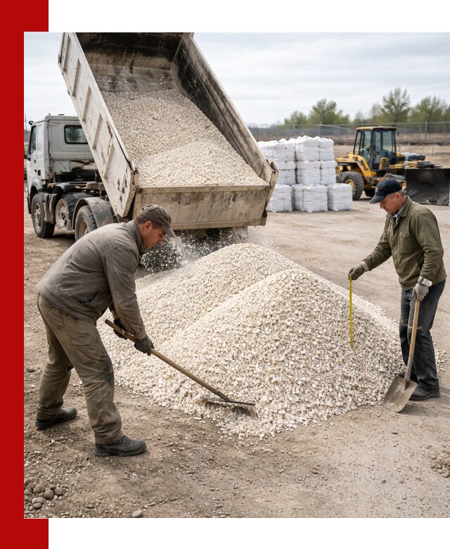 Мраморная крошка с доставкой и разгрузкой в Череповце