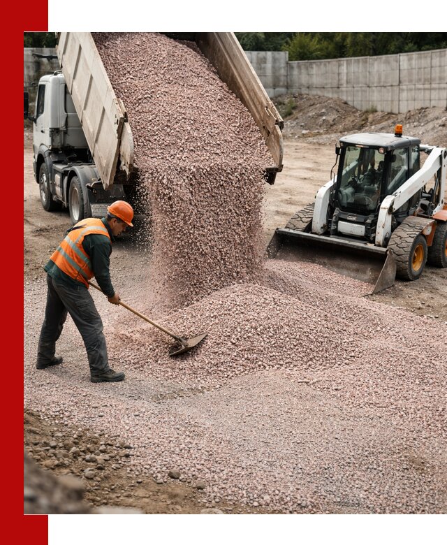 Крошка розовый гранит с доставкой в Череповце от производителя