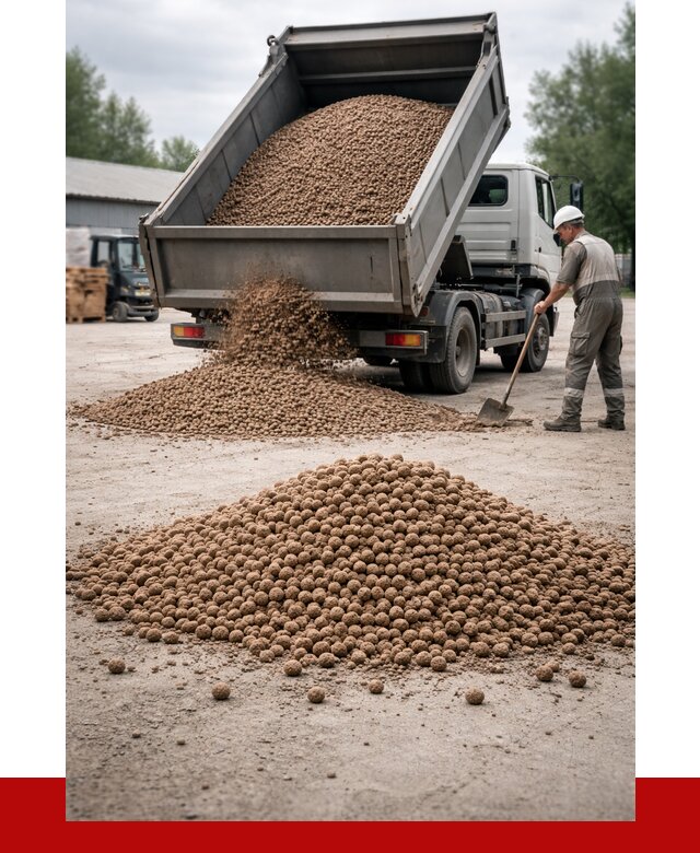 Керамзит с доставкой в Череповце от 4293 р. за м3 | ПРОНЕРУДЧрп