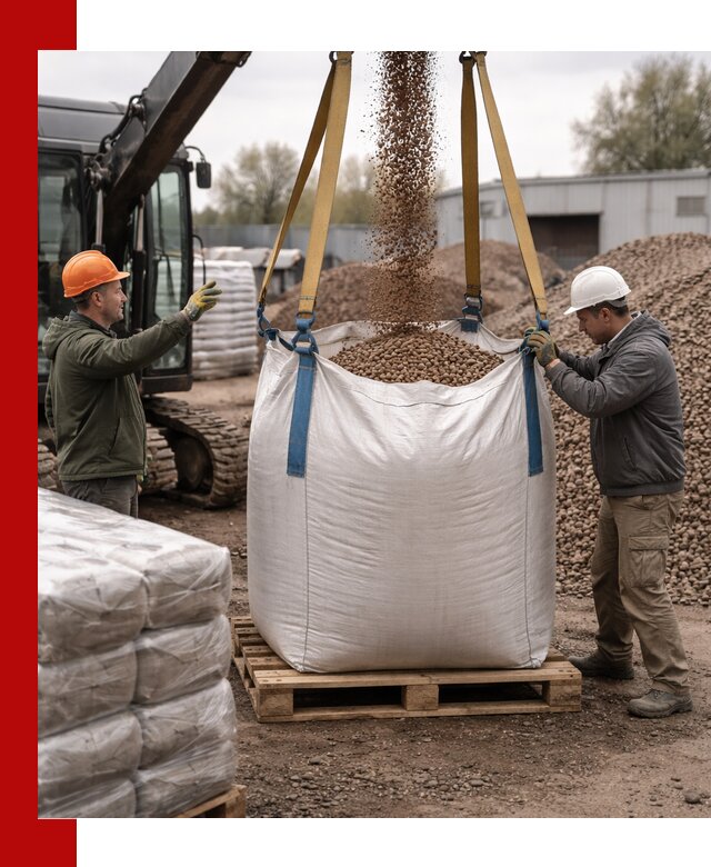 Керамзит в биг-бегах с доставкой в Череповце