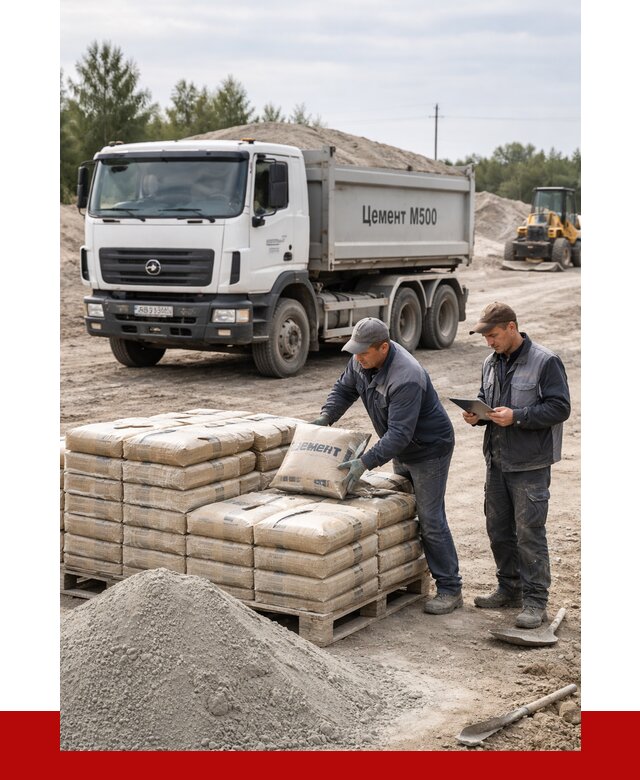 Купить цемент м500 с доставкой в Череповце от 5315 р. | ПРОНЕРУДЧрп