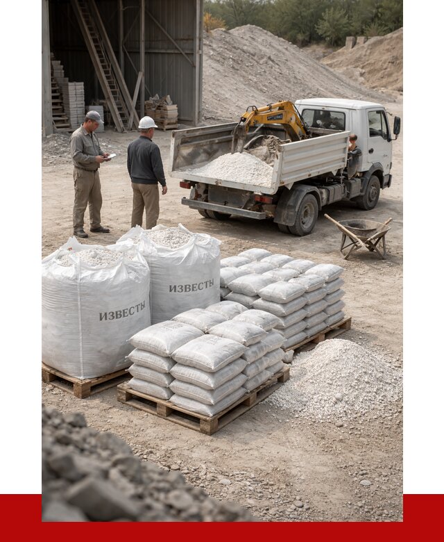 Известь строительная в Череповце с доставкой от 4293 р. | ПРОНЕРУДЧрп