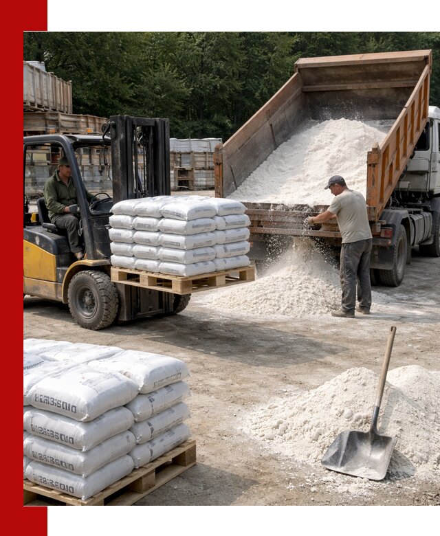 Доставка строительной извести оптом и в розницу в Череповце