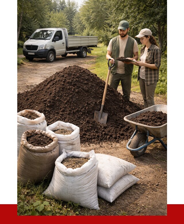 Купить грунт с доставкой в Череповце от 4599 р. за м3 | ПРОНЕРУДЧрп