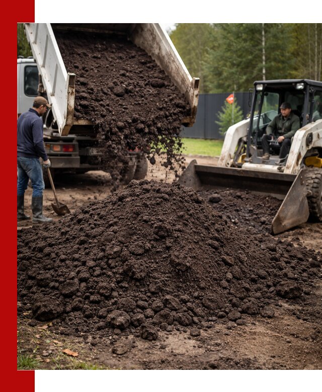 Плодородный грунт с доставкой в Череповце для садов и огородов