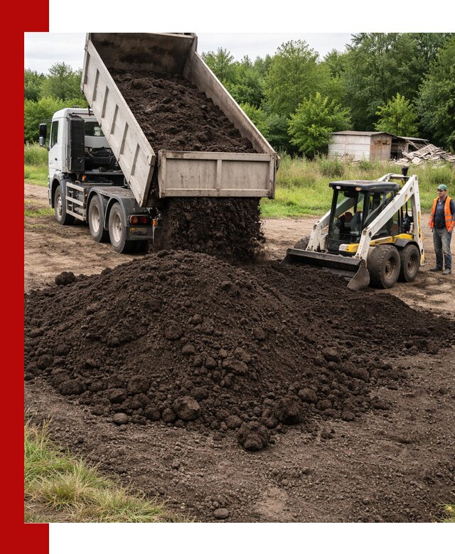 Поставка плодородной земли с доставкой самосвалом в Череповце