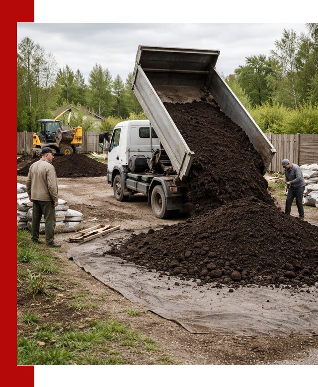 Доставка качественного почвогрунта в Череповце оптом и в розницу