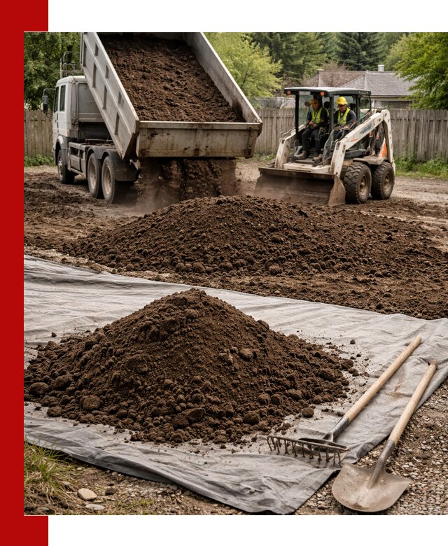 Грунт для отсыпки участка с доставкой в Череповце