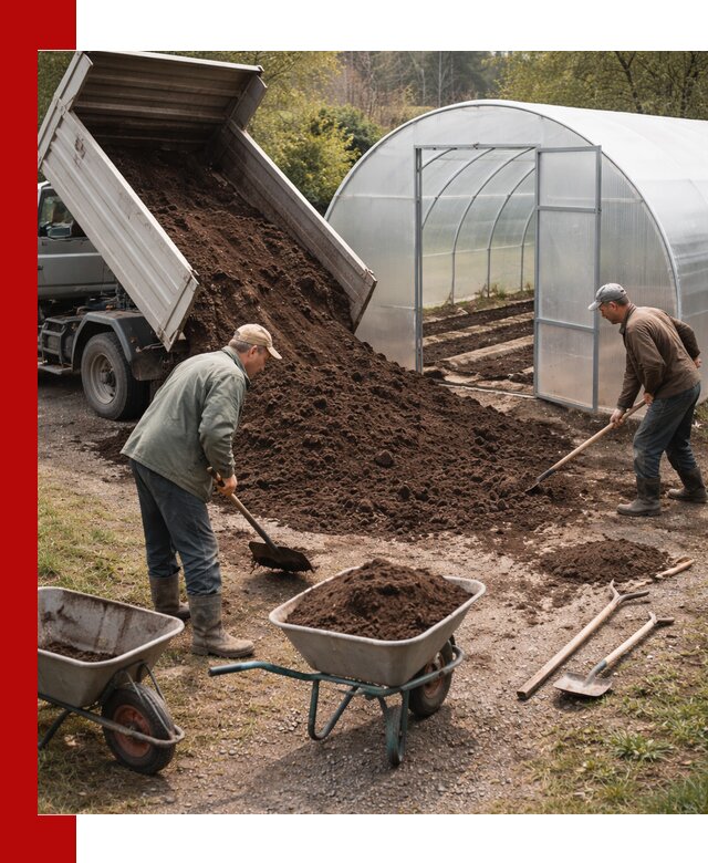 Грунт для теплицы с доставкой в Череповце — плодородный субстрат под растения