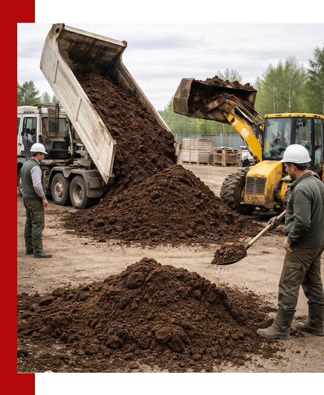 Доставка торфа оптом и в мешках в Череповце