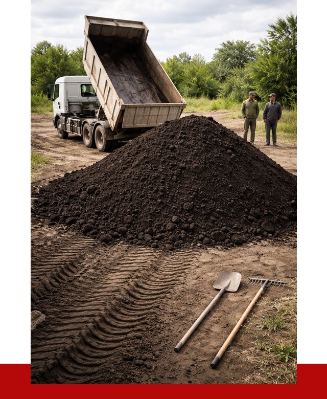 Купить чернозем навалом в Череповце от 1227 р. за куб | ПРОНЕРУДЧрп