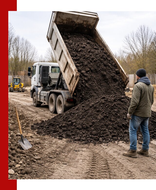 Доставка чернозема навалом в Череповце быстро и выгодно