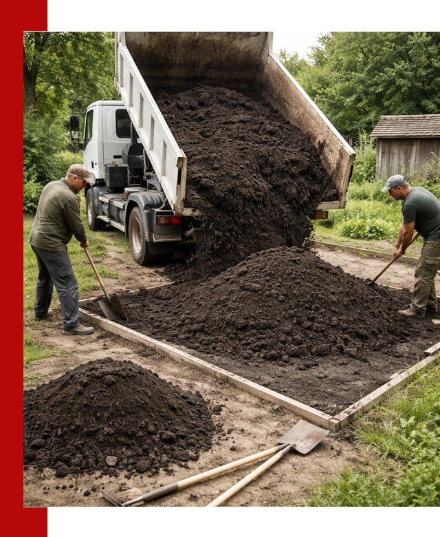 Купить чистый чернозем для огорода с доставкой в Череповце