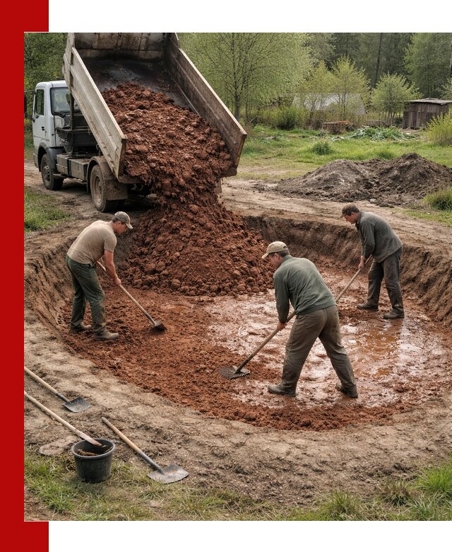 Купить качественную глину для пруда в Череповце