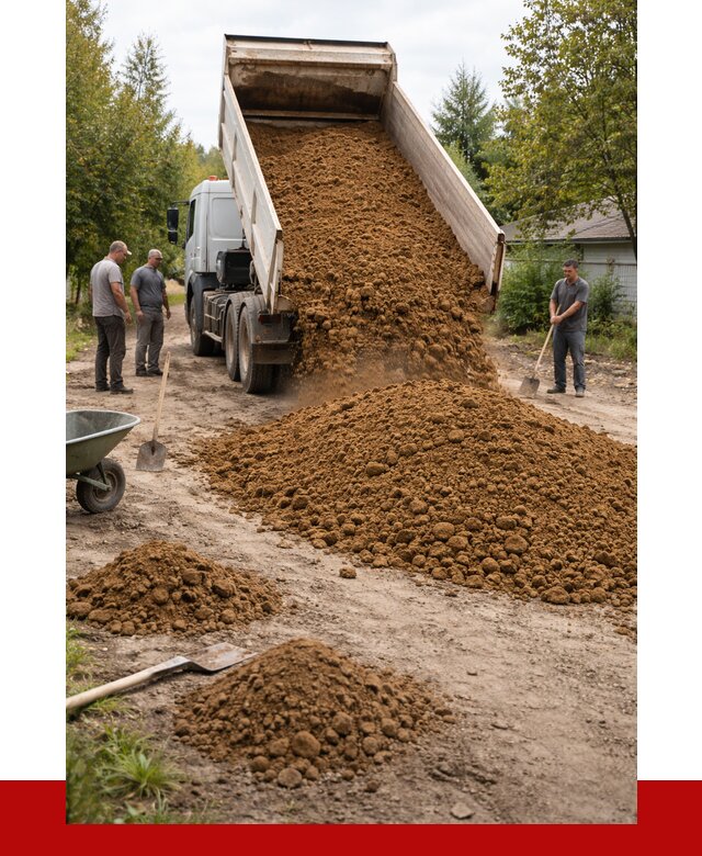 Купить суглинок с доставкой в Череповце от 2555 р. за куб | ПРОНЕРУДЧрп