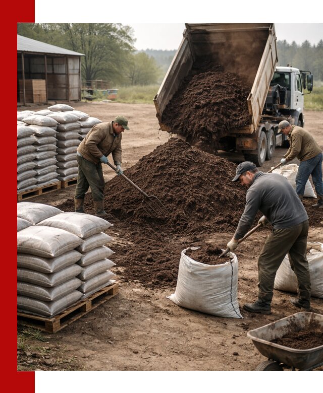 Доставка компоста оптом и в розницу в Череповце